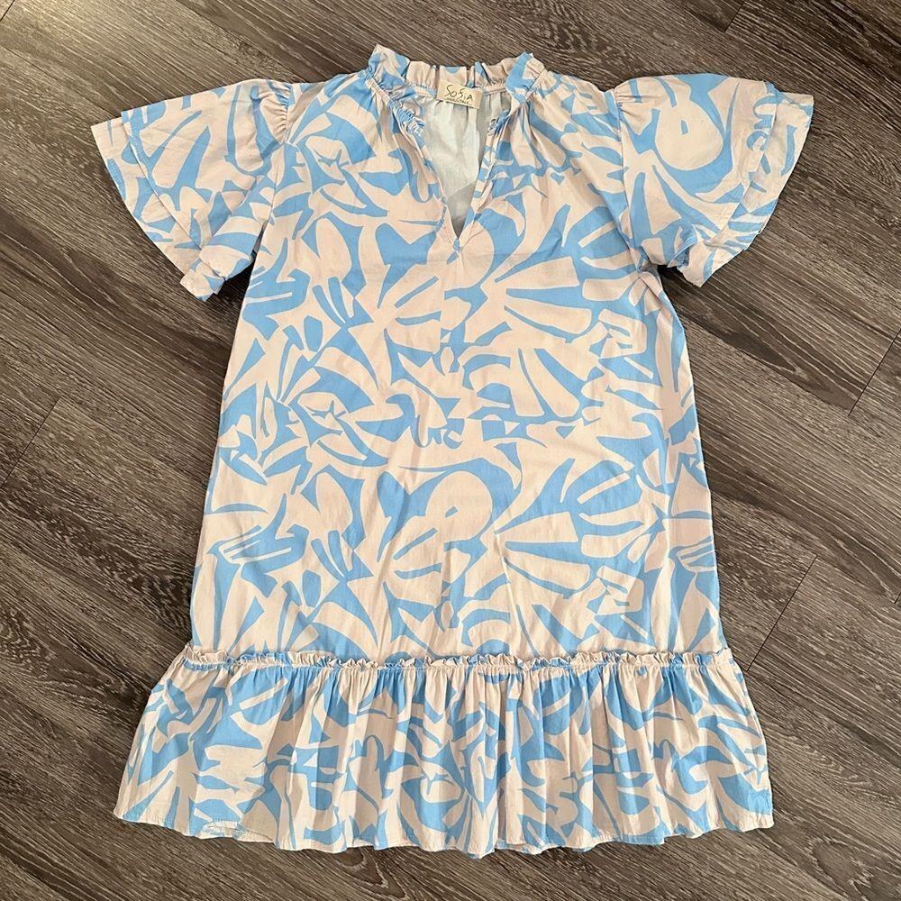 Sofia Collections Jael Dress Sky Celeste